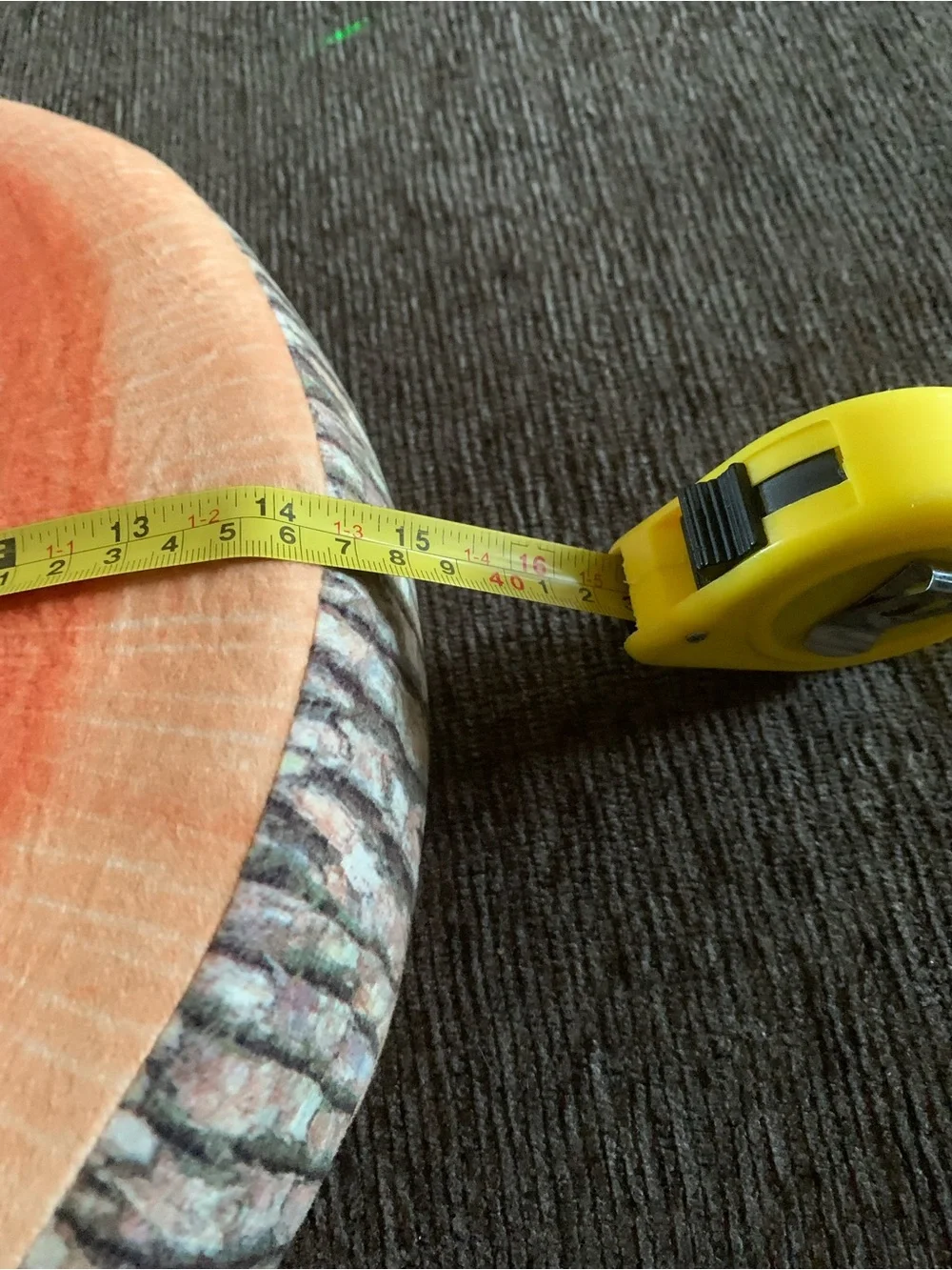 Round Wood Slice Decorative Pillow